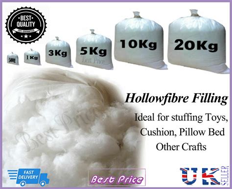 Virgin Hollow Fibre Polyester Filling Soft Stuffing Teddy Bear Cushion