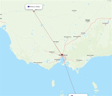 Flights from Devonport to Mildura, DPO to MQL - Flight Routes