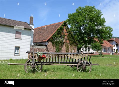 Old Wooden Carts Stock Photo Alamy