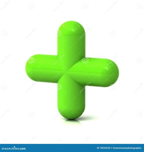 green  sign  white background  reflection stock illustration