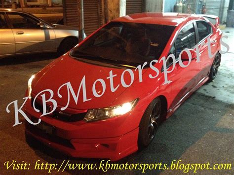 Honda Civic FB Mugen Bodykit With Spray Color Auto Accessories On