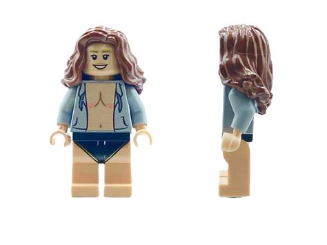 Naked Minifigures With Breasts Custom Design Printed On Lgo Parts Open