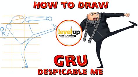 How To Draw Gru Easy Step By Step Youtube