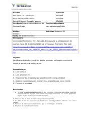 Actividad 10 Administracion De Cuentas Clave Doc Reporte Nombre