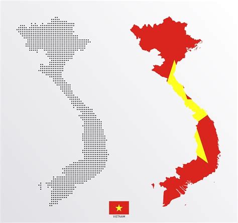 Premium Vector Set Of Political Maps Of Vietnam With Regions Isolated