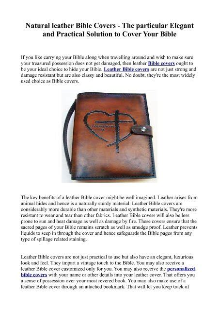 leather bible covers