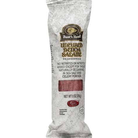 Boar S Head Uncured Genoa Salame Tradizionale Oz Salami Pepperoni