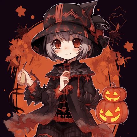 Anime Girl With Candy Anime Girl Halloween Pfp Image Chest Free Image Hosting And Sharing