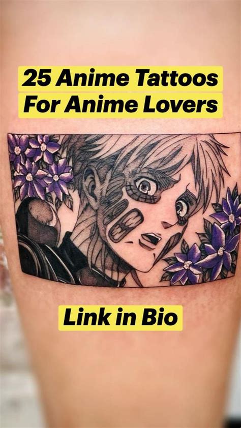 25 Anime Tattoos For Anime Lovers in 2022 | Anime, Couple matching ...