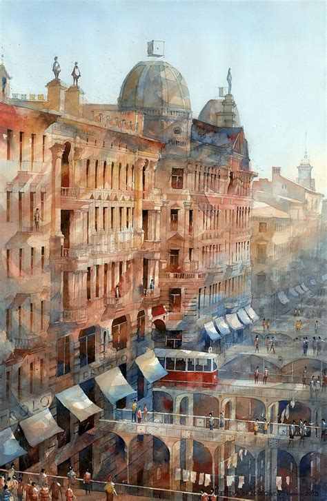 Architectural Watercolors Of A Dreamlike Warsaw By Tytus Brzozowski