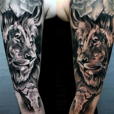 Top 63 Lion Sleeve Tattoo Ideas - [2021 Inspiration Guide]