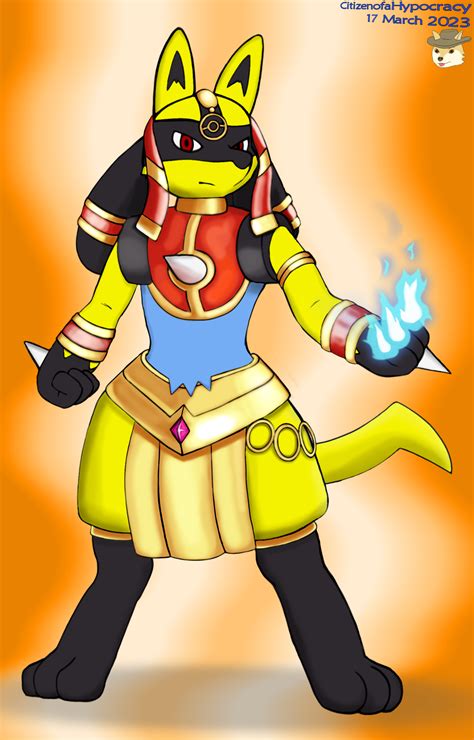 Ruins Style Lucario Shining Challenge By Citizenofahypocracy On