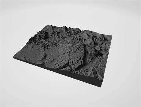 STL file 🗻 Mont Ventoux (France) - 3D Map ・Template to download and 3D ...