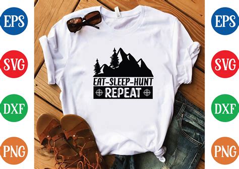 Eat Sleep Hunt Repeat Svg Graphic By Svg Design House Creative Fabrica