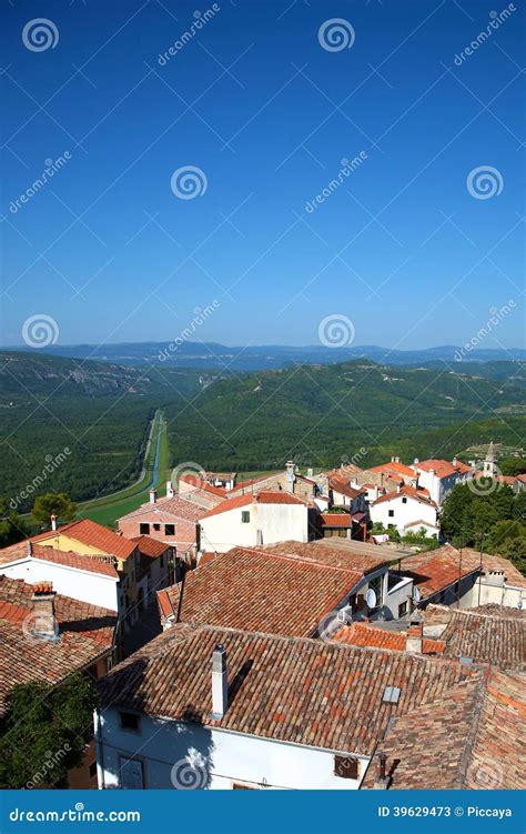 The village of Motovun stock image. Image of boneyard - 39629473