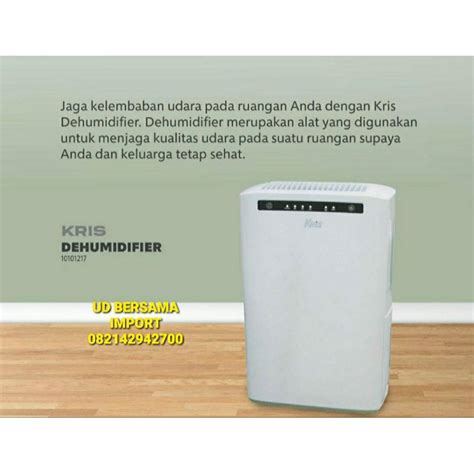 Jual Kris Dehumidifier Mesin Penyerap Kelembaban Serap Lembab 16L