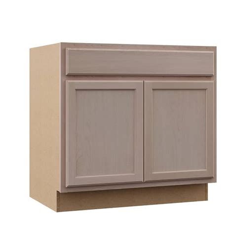 Hampton Bay Hampton 36 In W X 24 In D X 34 5 In H Assembled Sink Base Kitchen Cabinet In