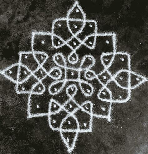 Chalk Rangoli Design Images (Chalk Rangoli Kolam Ideas)