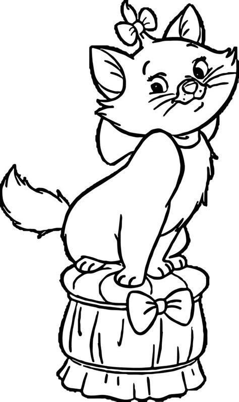 Disney The Aristocats On Puff Seat Coloring Page Wecoloringpage