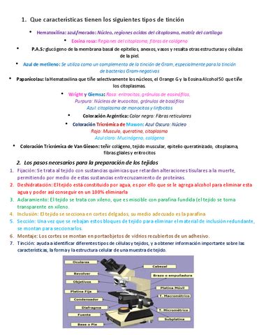 Tinciones Histologicas Pdf