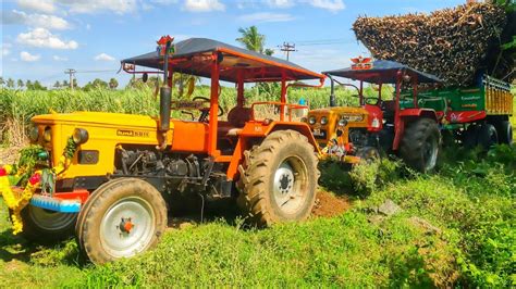 Hmt Stuck In Heavy Load Pulling Hmt Hmt Power Tractor Old