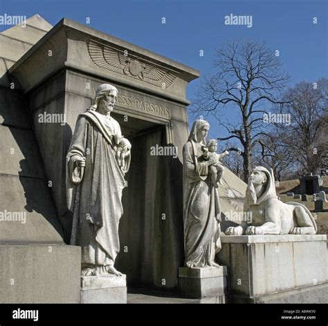 Monument Greenwood Cemetery Brooklyn New York Stock Photo Alamy