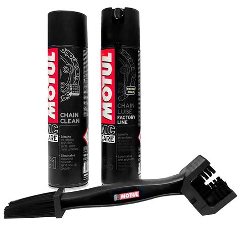 Motul Pack Grasa Cadena Factory C4 Limpiador De Cadena C1 Cepillo