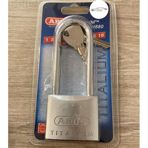 Abus 64TI 50HB80 Titalium Padlock 50mm with 80mm Long Shackle 长锁头