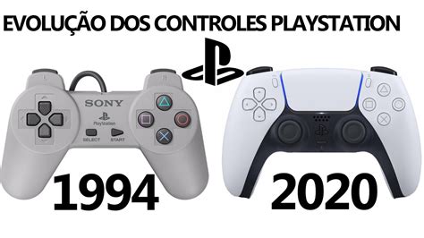 EVOLUÇÃO DOS CONTROLES PLAYSTATION 1994 2020 YouTube