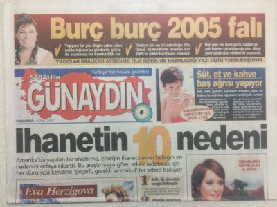 Sabah Gazetesi Günaydın Eki 6 Aralık 2004 İhanetin 10 Nedeni GZ24206