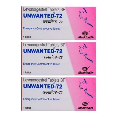 Levonorgestrel Mankind Unwanted 72 Tablet For Clinic Packaging Type