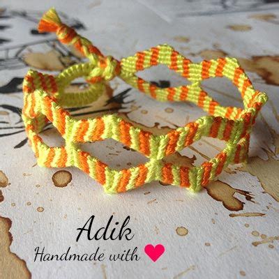 How To Make A Macrame Double Zig Zag Bracelet Tutorial By Adik