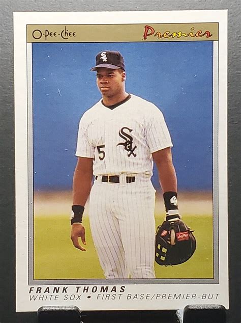 1991 O Pee Chee Premier 121 Frank Thomas WHITE SOX HOF Er Baseball