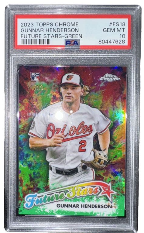 Topps Chrome Future Stars Green Refractor Fs Gunnar