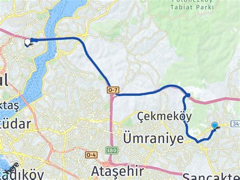 İstanbul Çekmeköy Cumhuriyet Etiler Beşiktaş Arası Kaç Km Yol Tarifi