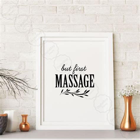 Spa Decor Massage Room Art Decor Digital Download But First Etsy Massage Room Decor Massage