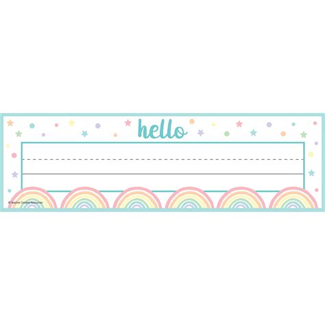 Pastel Pop Name Plate Inspiring Young Minds To Learn