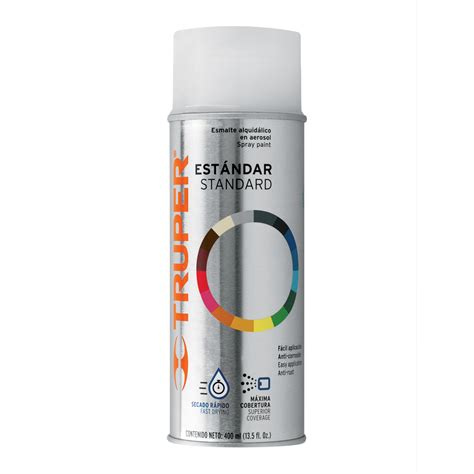 Pintura En Aerosol Transparente Brillante Bote Trad 400ml Colores