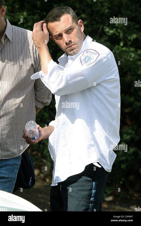 Ben Affleck on the set of his new film 'The Town' dressed as a ...