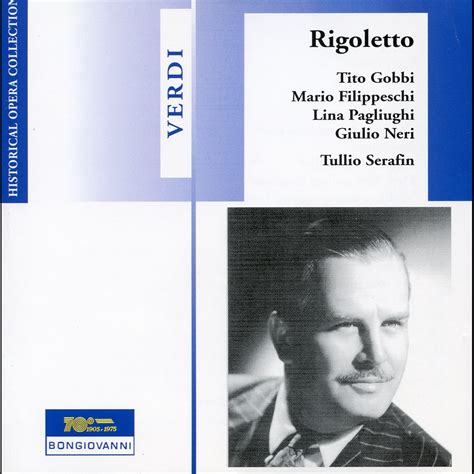 Verdi Rigoletto Live Album By Tito Gobbi Giuseppe Varni Tullio