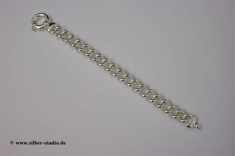 Armband Panzerkette Sterling Silber 925 000 Massiv Silber Studio