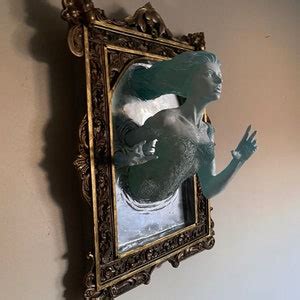 Ghost In The Mirror Wall Plaque Extra Large Version Glow In The Dark