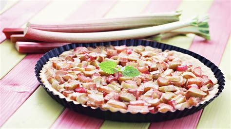 Recette Tarte à La Rhubarbe Sans Oeuf Youtube