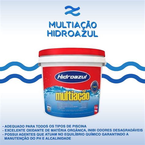 Cloro Granulado Em Multi A O Kg Hidroazul Zizi Piscinas