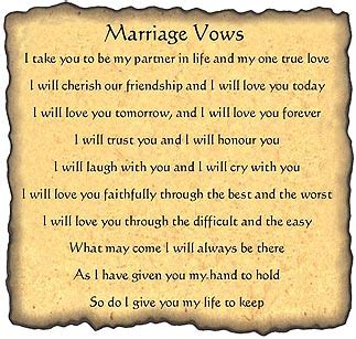 Quotes about Marriage vows (49 quotes)