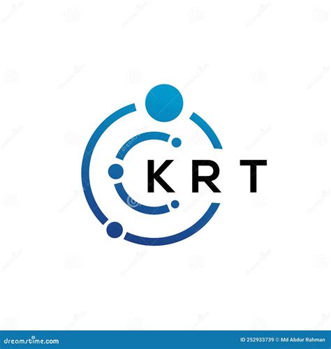 KRT Letter Technology Logo Design on White Background. KRT Creative Initials Letter it Logo ...