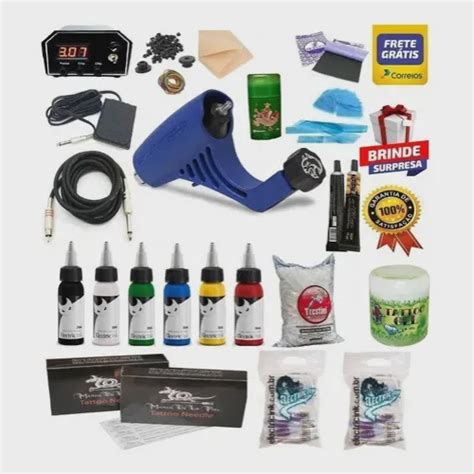 Kit Tatuagem Electra Pop Electric Ink Tattoo Profissional St Submarino