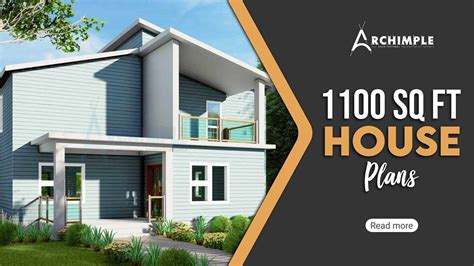 Archimple Affordable 1100 Square Foot House Plans You Ll Love