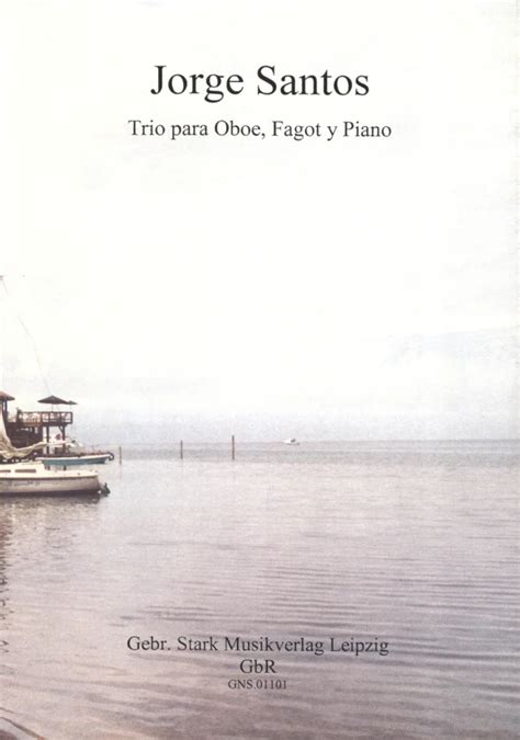 Trio Para Oboe Fagott Y Piano Oboe Fagott Und Klavier Von Santos