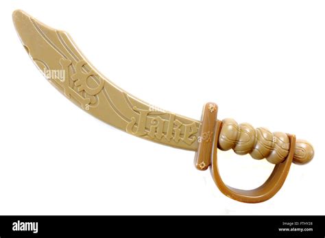 A plastic toy sword photographed against a white background Stock Photo ...